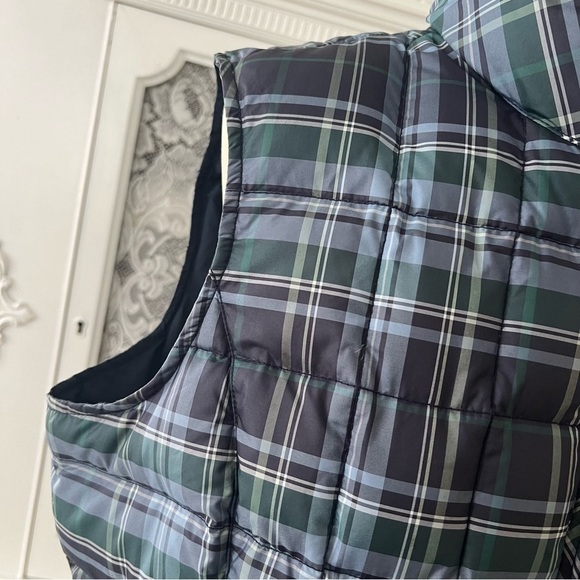 Eddie Bauer Plaid Goose Down Vest - Picture 4 of 15